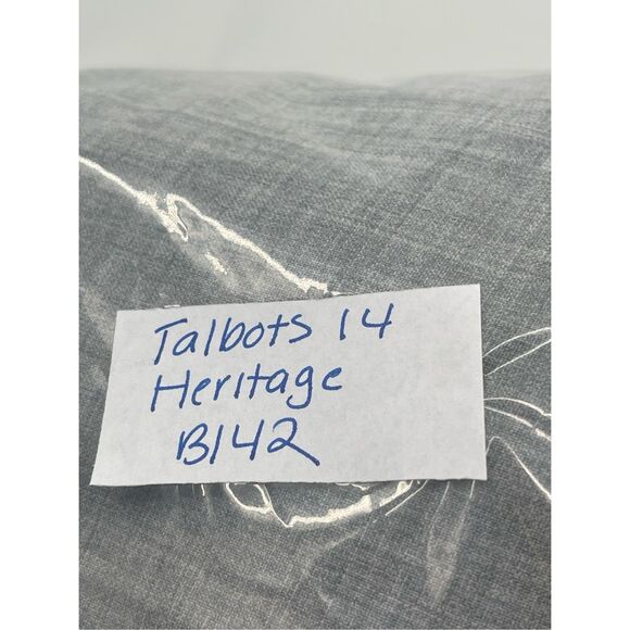 Talbots Heritage Dress Pants Women‎ Size 14 Gray Wool Polyester Lightweight Wide - Picture 12 of 12